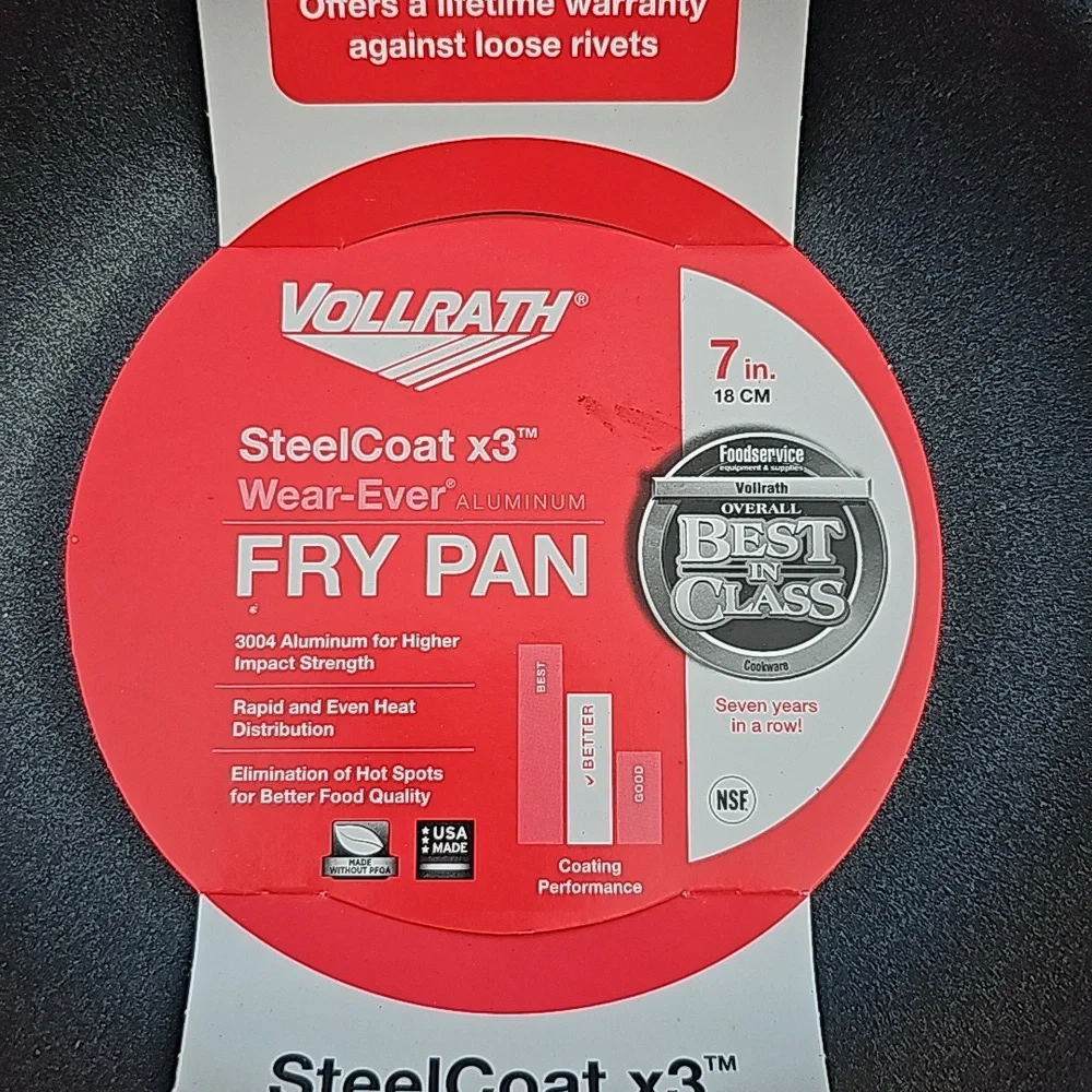 Vollrath steelcoat 7 in fry pan